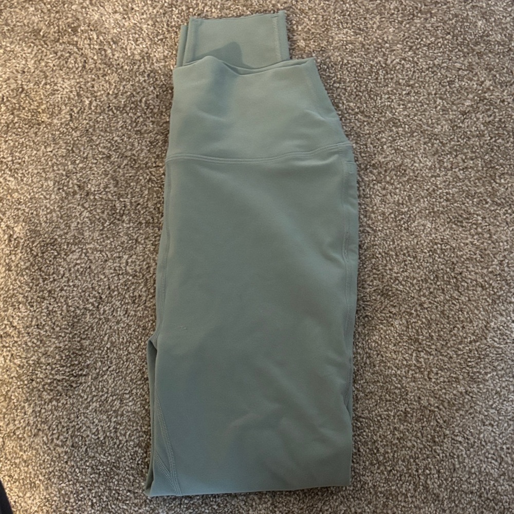 Peloton teal cadent leggings full length